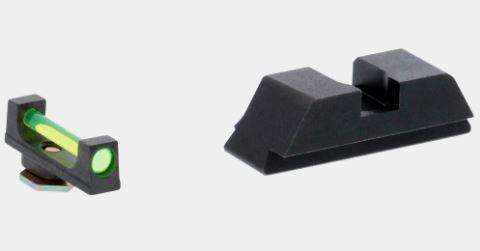Green Fiber .115 FRONT Black REAR for Glock 42-43-43X Green Fiber .115 FRONT Black REAR for Glock 42-43-43X