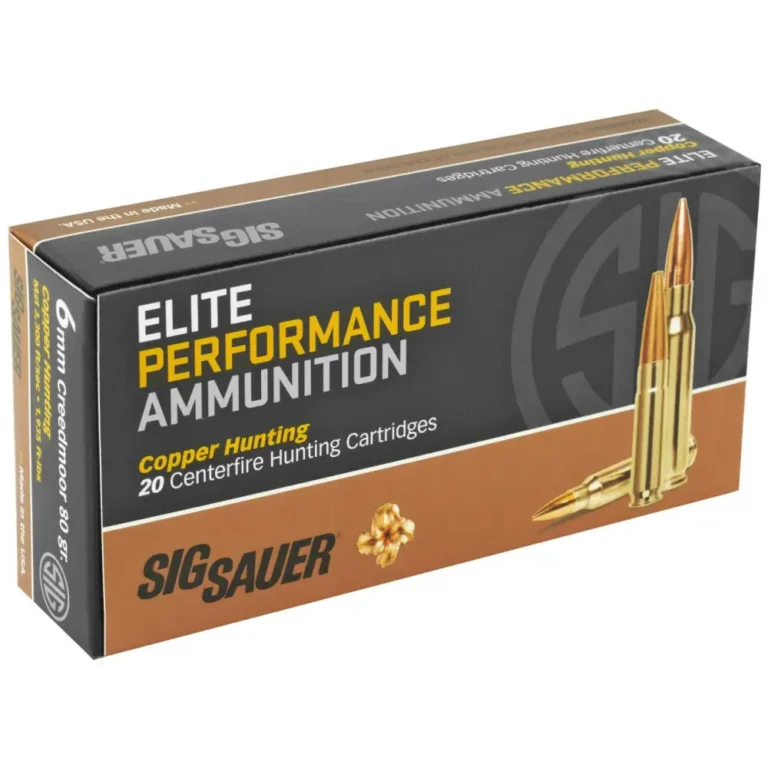 SIG AMMO 6MMCREED 80GR ELITE COPPER HUNT 20/10 SIG AMMO 6MMCREED 80GR ELITE COPPER HUNT 20/10