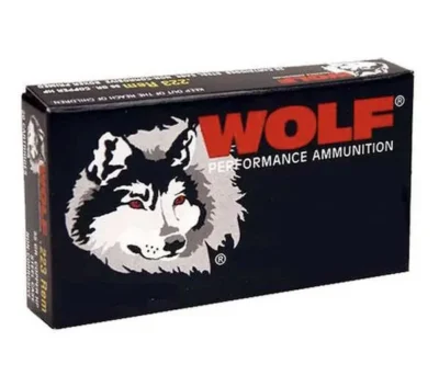 Wolf Performance 9mm 124gr FMJ Brass Plated Steel Case 50/RD