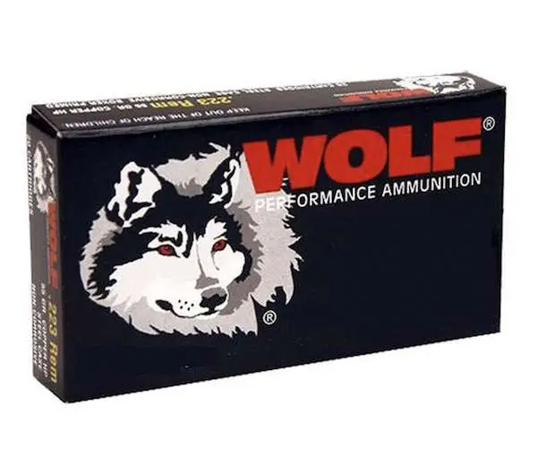 Wolf Performance 9mm 124gr FMJ Brass Plated Steel Case 50/RD Wolf Performance 9mm 124gr FMJ Brass Plated Steel Case 50/RD