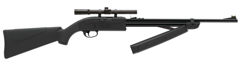 Crosman CLGY1000KT Legacy 1000 Air Rifle Pump 177 Black Rifled Steel Barrel, Black Receiver, Black Fixed All Weather Stock, Crossbolt Safety, Includes 4x15mm Scope Crosman CLGY1000KT Legacy 1000 Air Rifle Pump 177 Black Rifled Steel Barrel, Black Receiver, Black Fixed All Weather Stock, Crossbolt Safety, Includes 4x15mm Scope
