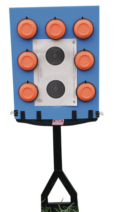 MTM JAMMIT TARGET SYSTEM-STAND-TARGET BACKER-BIRD BOARD CLIPS BLUE/BLACK