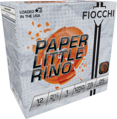 Fiocchi 12FPTX75 Paper Little Rino Extrema 12Gauge 2.75″ 1oz 7.5Shot 25 Per Box/10 Case
