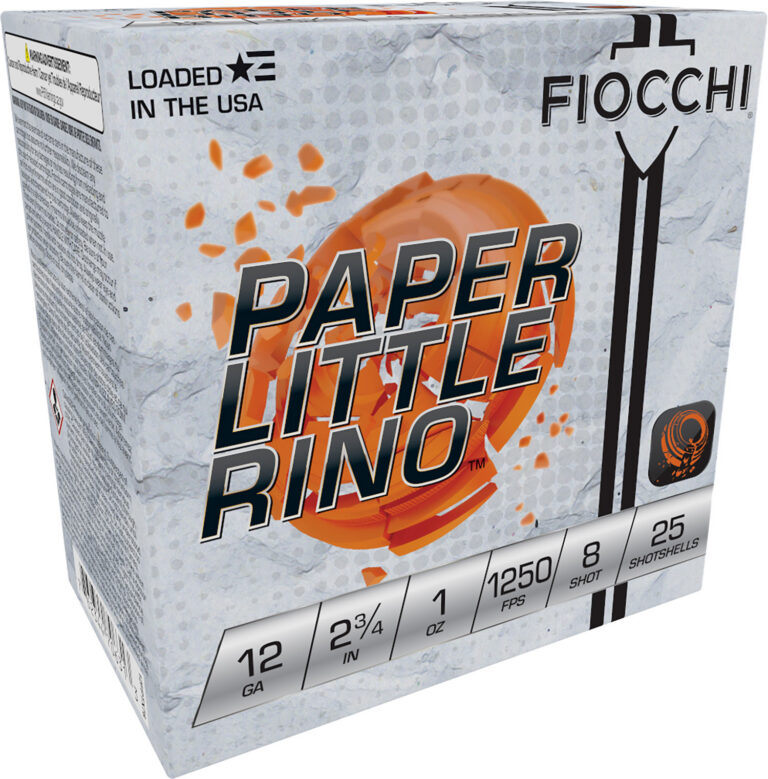 Fiocchi 12FPTX8 Paper Little Rino Extrema 12Gauge 2.75″ 1oz 8Shot 25 Per Box/10 Case Fiocchi 12FPTX8 Paper Little Rino Extrema 12Gauge 2.75″ 1oz 8Shot 25 Per Box/10 Case