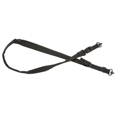 Tactical 2 Point Padded QD Push Button Swivel Sling Black