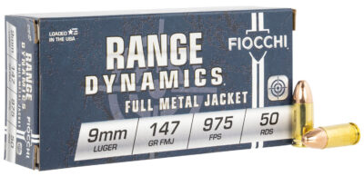 FIOCCHI 9MM LUGER 147 GR FMJ