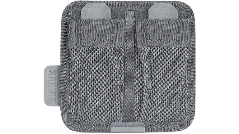 Savior Battery Holder w/ Hook Backing – 2 Slot – Grey Savior Battery Holder w/ Hook Backing – 2 Slot – Grey