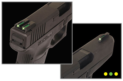 TFO BRITESITE S&W M&P INCLUDE-SHIELD/SD9/SD40 GREN/YELLOW