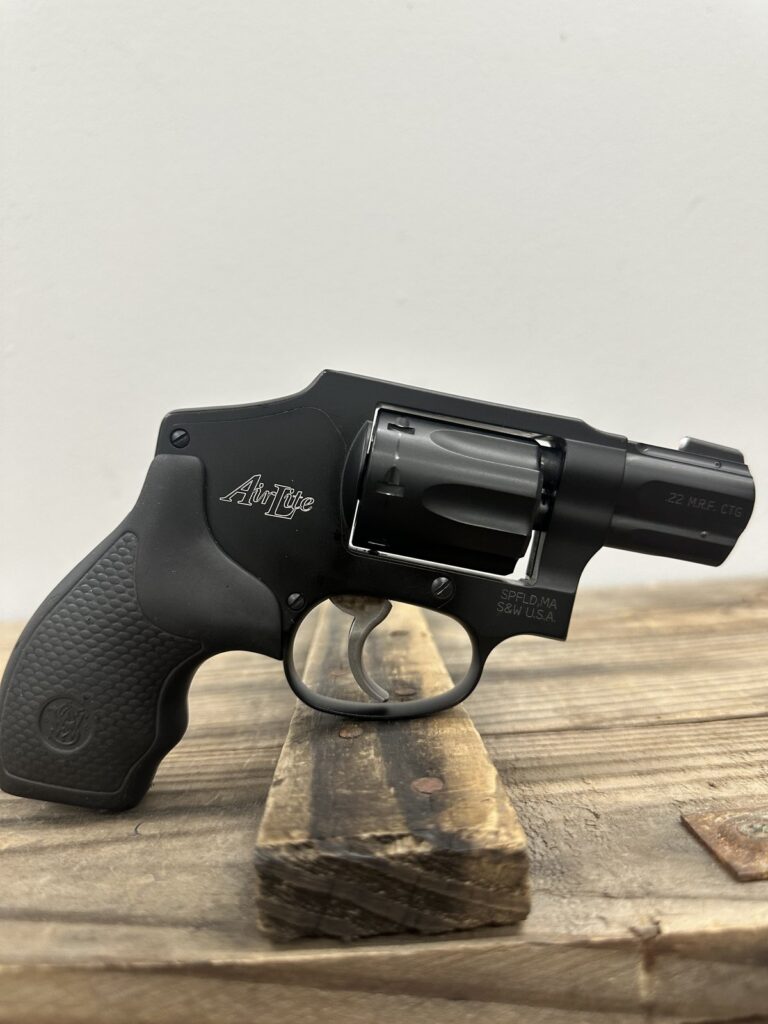 Smith & Wesson, Model 351C, Double Action Only, Metal Frame Revolver, J-Frame, 22 WMR, 1.875″ Barrel, Aluminum Alloy, Matte Finish, Black, Rubber Grips, Fixed Sights, 7 Rounds, OEM Box Smith & Wesson, Model 351C, Double Action Only, Metal Frame Revolver, J-Frame, 22 WMR, 1.875″ Barrel, Aluminum Alloy, Matte Finish, Black, Rubber Grips, Fixed Sights, 7 Rounds, OEM Box