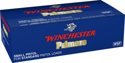 WINCHESTER SMALL PISTOL PRIMER 100RD BX 5000RD CASE