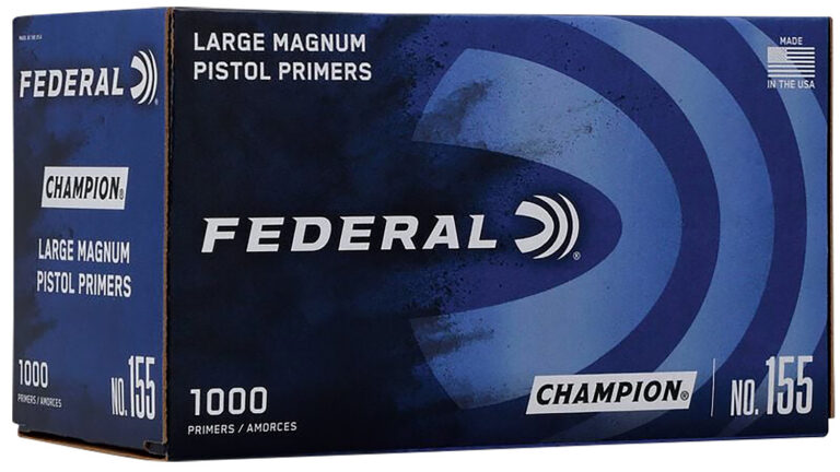 FEDERAL LARGE MAGNUM PISTOL PRIMER 100 RD/BX 10BX/BRICK 5 BRICKS/CS FEDERAL LARGE MAGNUM PISTOL PRIMER 100 RD/BX 10BX/BRICK 5 BRICKS/CS