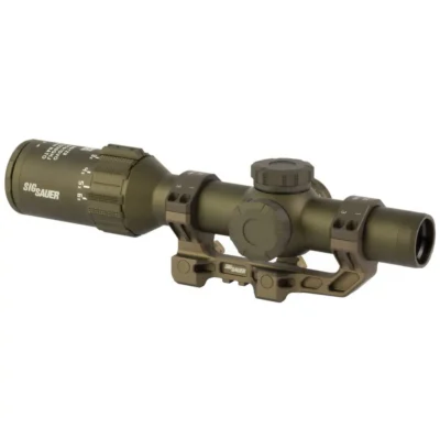 SIG SAUER TANGO6T 1-6X24MM 30MM FFP DWLR-556 ILLUMINATED RETICLE .2 MRAD FDE W ALPHA 4 MOUNT