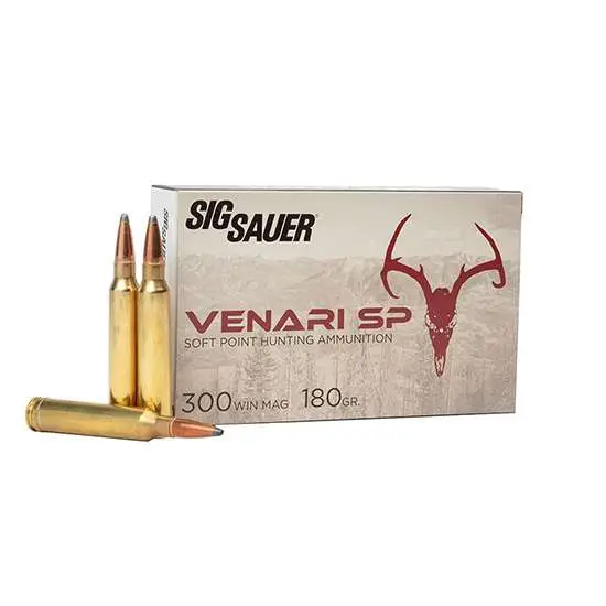 Sig AMMO 300 WIN MAG 180GR VENARI SOFT POINT BOX/20 Sig AMMO 300 WIN MAG 180GR VENARI SOFT POINT BOX/20