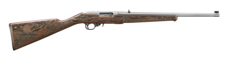 RUGER 10/22 22LR 18.5IN BARREL 10RD SS 250TH YR ANNIV ENG ON RCV ENG ALTAMONT STOCK 32038 RUGER 10/22 22LR 18.5IN BARREL 10RD SS 250TH YR ANNIV ENG ON RCV ENG ALTAMONT STOCK 32038