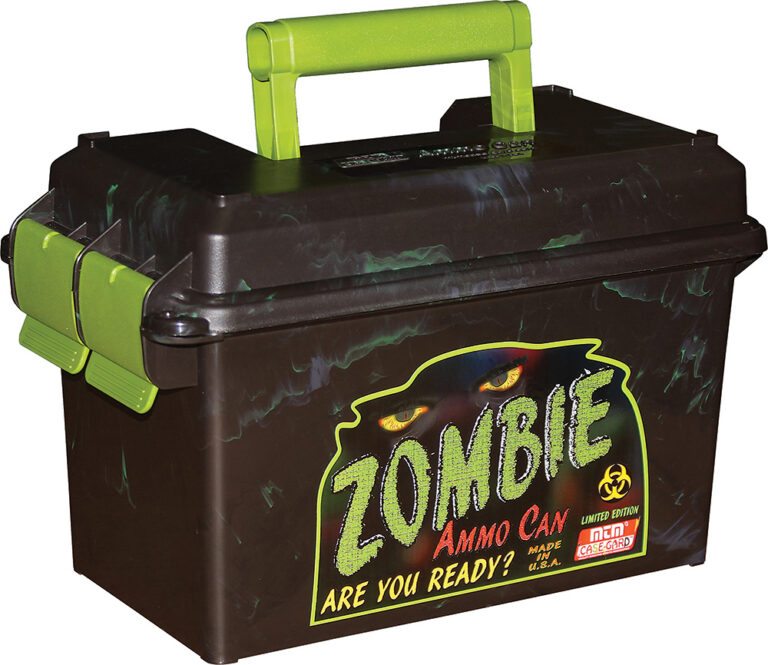 MTM Case-Gard AC50Z Ammo Can 50Cal Rifle Black w/Zombie Green Accents Polypropylene MTM Case-Gard AC50Z Ammo Can 50Cal Rifle Black w/Zombie Green Accents Polypropylene