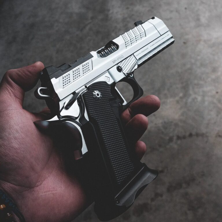 Fusion Firearms XP COMP & Ported Pistol – Chrome – Ambi Thumbrest (Custom Shop Edition) Single Shot 25acp, 9″ Fusion Firearms XP COMP & Ported Pistol – Chrome – Ambi Thumbrest (Custom Shop Edition) Single Shot 25acp, 9″