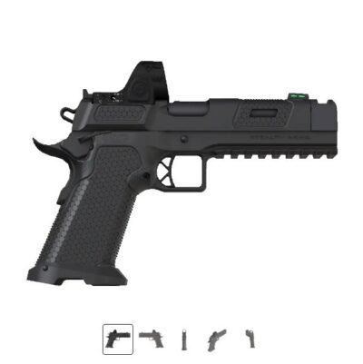 Stealth Arms Platypus, Comped Government Length, Black, Prickle Grip, Bull Barrel, RMR Plate, Full Rail, 25ACP