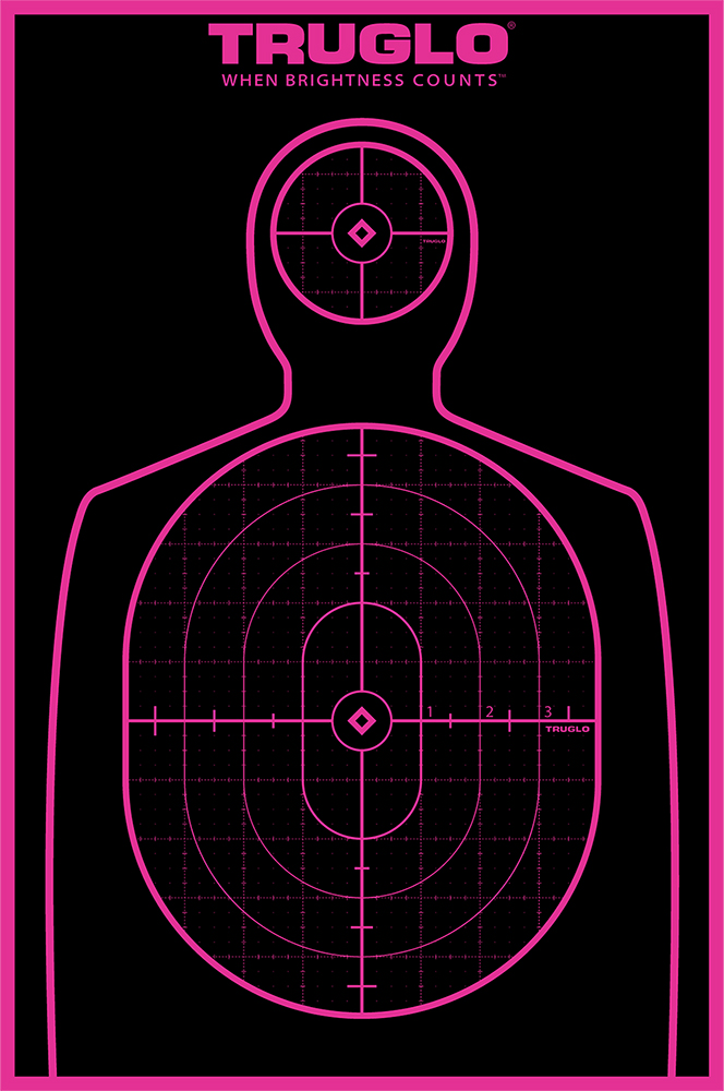 TRUGLO TARGET HANDGUN 12X18 PNK 6PK TRUGLO TARGET HANDGUN 12X18 PNK 6PK