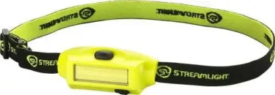 STREAMLIGHT BANDIT HEADLAMP ULTA COMP LOW PROFILE USB RECHARGABLE 180 LUMENS YELLOW W VISOR CLIP