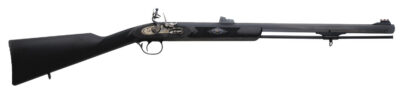 Traditions Deerhunter .50 cal Flintlock Black/Blued 24″ BBL