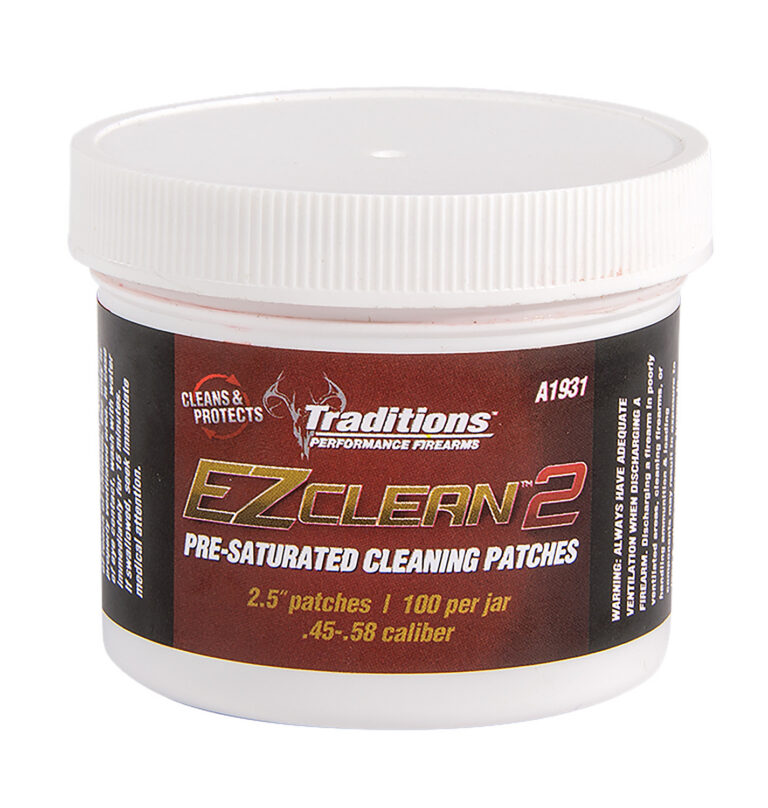 TRADITIONS A1931 EZCLEAN2 PRE SATURATED PATCHES 100/ JAR 2.5″ 100 TRADITIONS A1931 EZCLEAN2 PRE SATURATED PATCHES 100/ JAR 2.5″ 100
