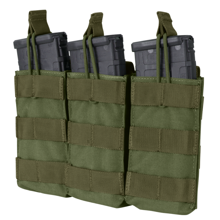 Condor Triple M4/M16 Open Top Mag Pouch – Olive Drab Condor Triple M4/M16 Open Top Mag Pouch – Olive Drab