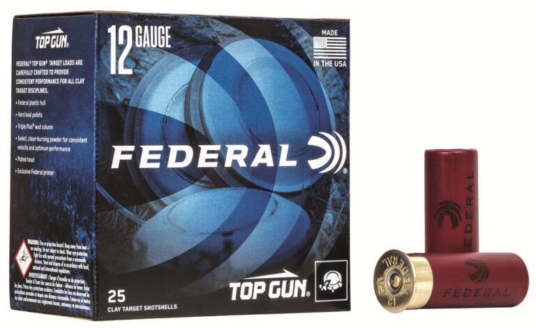FEDERAL TOP GUN SS 12GA 2-3/4″ 3DE 1-1/8OZ 7.5 AMMO CASE 250RD
