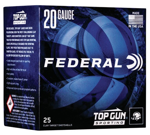 20GA 2 3/4″ 7/8OZ 1,250 FPS 7.5 Top Gun 20GA 2 3/4″ 7/8OZ 1,250 FPS 7.5 Top Gun