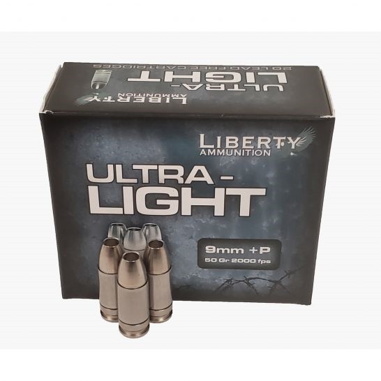 Ultra-Light 9mm +P 50gr Copper Mono.Frag HP 20RD Ultra-Light 9mm +P 50gr Copper Mono.Frag HP 20RD