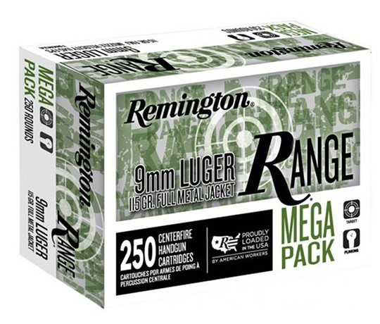 REMINGTON 9MM LUGER 115GR FMJ RANGE HANDGUN AMMO 1000RND CASE REMINGTON 9MM LUGER 115GR FMJ RANGE HANDGUN AMMO 1000RND CASE