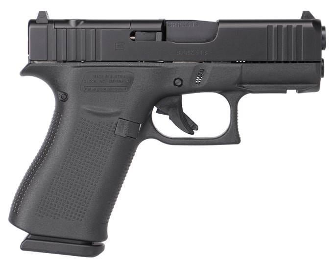 Glock UX4350201FRMOS G43X MOS Slim Sub-Compact 9mm Luger 10+1, 3.41" Black GMB Barrel, Black MOS Cut/Serrated Steel Slide, Polymer Frame w/Beavertail, Black Textured Polymer Grip Ambidextrous, USA Made