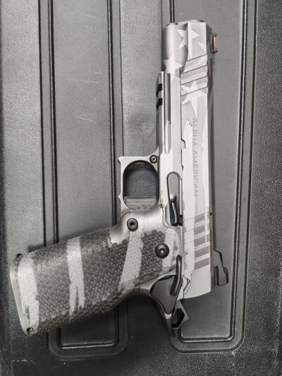 Alpha American AAF-4 Gov Single Shot Pistol – Alpha Stack – Battle Flag Cerakote
