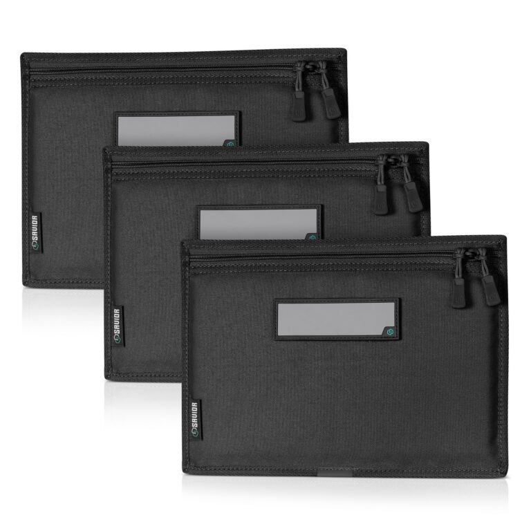 [3-Pack] Soft Pistol Rug For Specialist Range Bag w/ 6x Writable ID Patches, Lockable Zipper – Blk
