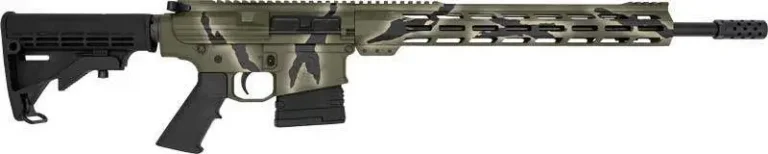 GLFA .308win AR10 Rifle Pursuit Green Camo Cerakote (1) 10rd mag