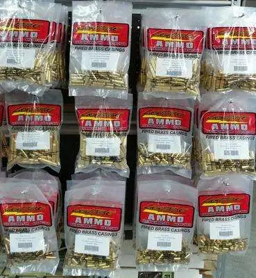 Lightning Ammo Reman. Cleaned & Polished Brass 38 Spl 100 Qty Bag