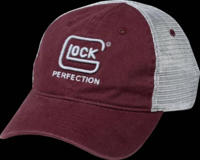 GLOCK MESH HAT SNAPBACK MAROON