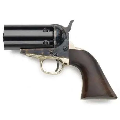 Pietta 1851 Navy Pepperbox Revolver 36 cal. No Barrel Case Hardened Walnut Pietta 1851 Navy Pepperbox Revolver 36 cal. No Barrel Case Hardened Walnut