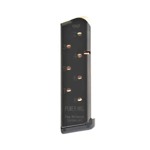 1911 8RD 45ACP POWER MAGAZINES POWER MAGAZINE, 8-ROUND, BLACK 1911 8RD 45ACP POWER MAGAZINES POWER MAGAZINE, 8-ROUND, BLACK