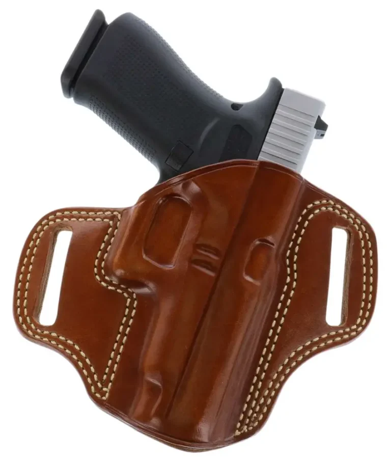 Galco CM880 Combat Master  OWB Tan Leather Belt Slide Fits Springfield XDM 4.5″ Right Hand