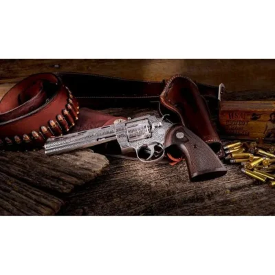 SPECIAL EDITION ENGRAVED PYTHON 357 MAGNUM/38SPECIAL REVOLVER SPECIAL EDITION ENGRAVED PYTHON 6” 357 MAGNUM/38 SPL 6RD SS