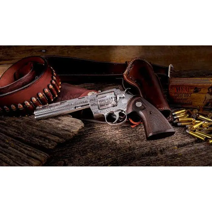 SPECIAL EDITION ENGRAVED PYTHON 357 MAGNUM/38SPECIAL REVOLVER SPECIAL EDITION ENGRAVED PYTHON 6” 357 MAGNUM/38 SPL 6RD SS
