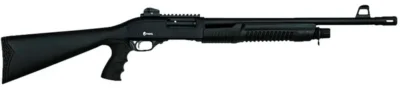 Citadel FRPATMB1220 PAT  12 Gauge Pump 3″ 3+1 20″ Black Steel Barrel, Black Picatinny Rail Steel Receiver, Fixed Black Synthetic Stock