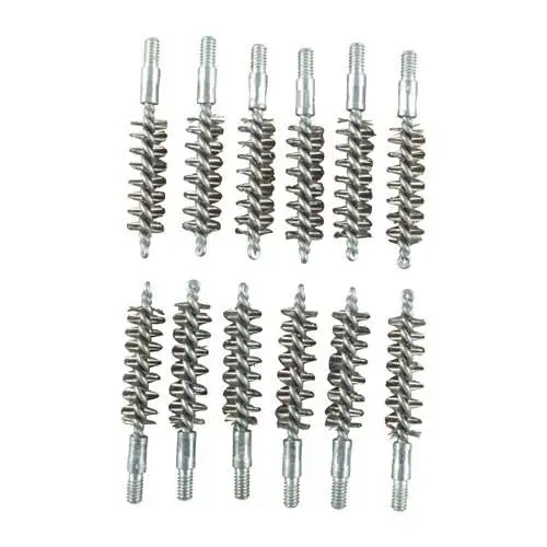 STANDARD LINE STAINLESS STEEL HANDGUN BORE BRUSHES STANDARD LINE BRUSH, 9MM/.38/.357 CAL HANDGUN, SS, 12 PACK