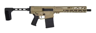 DISSENT Mk3 Pstl 8.6BLK 12.5″ Brace Tan 20rd