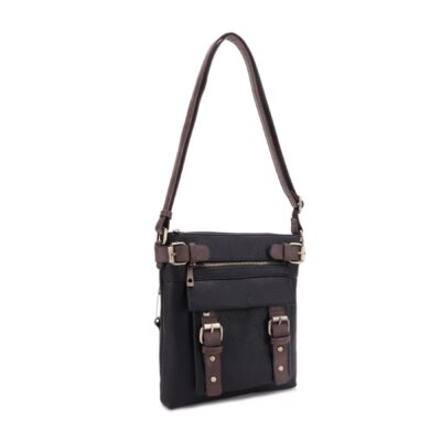 Jessie James Handbags Hannah Concealed Carry Lock And Key Crossbody – Black