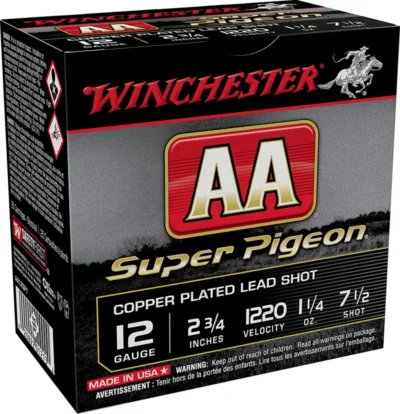 AA Super Pigeon 12Ga 2.75″1 1/4 oz. #7.5