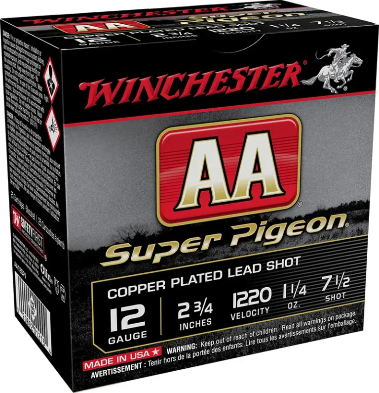 AA Super Pigeon 12Ga 2.75″1 1/4 oz. #7.5 AA Super Pigeon 12Ga 2.75″1 1/4 oz. #7.5