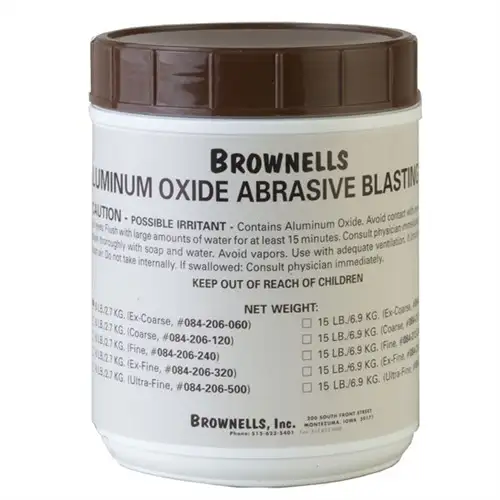 ALUMINUM OXIDE ABRASIVE BLASTING GRIT ALUMINUM OXIDE ABRASIVE BLASTING, EX-COARSE, 60 GRIT, 6 LBS ALUMINUM OXIDE ABRASIVE BLASTING GRIT ALUMINUM OXIDE ABRASIVE BLASTING, EX-COARSE, 60 GRIT, 6 LBS