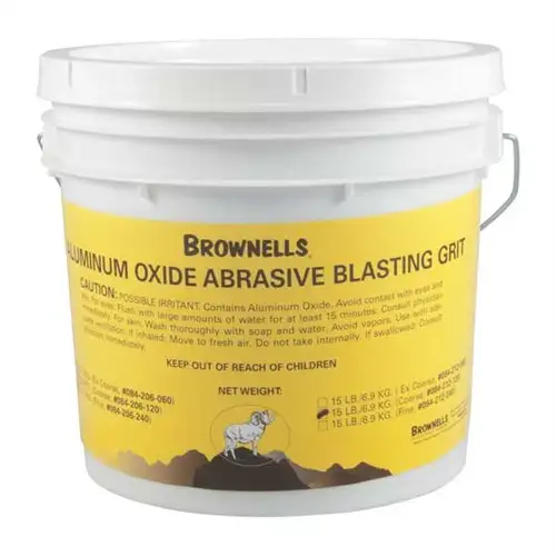 ALUMINUM OXIDE ABRASIVE BLASTING GRIT ALUMINUM OXIDE ABRASIVE BLASTING, COARSE, 120 GRIT, 15 LBS ALUMINUM OXIDE ABRASIVE BLASTING GRIT ALUMINUM OXIDE ABRASIVE BLASTING, COARSE, 120 GRIT, 15 LBS