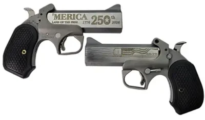 Bond Arms 250th 45-70 4.25in Stnls Rough Ser B6 Ext grip